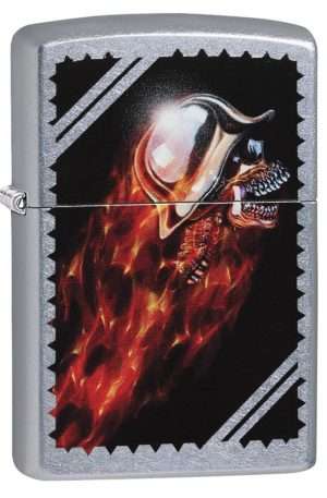 Bricheta Zippo Chrome Skull-1