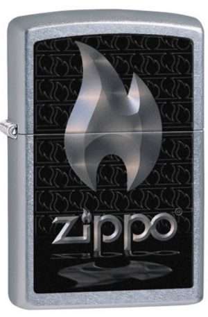 Bricheta Zippo Flame And Logo