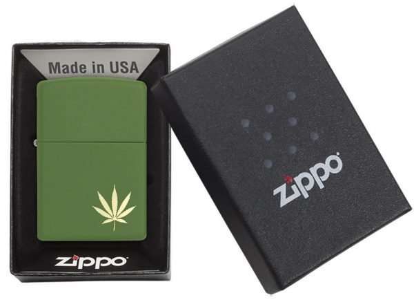 Bricheta Zippo Marijuana Leaf