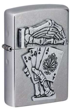 Bricheta Zippo Dead Mans Hand Emblem Design