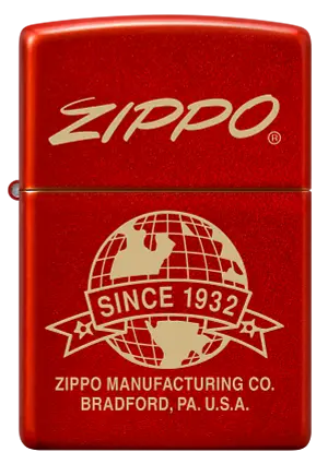 Bricheta Zippo Red Glibe Design